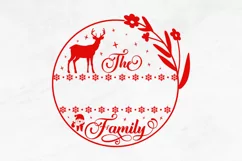 The williame family SVG, Christmas Round SVG Design Product Image 2