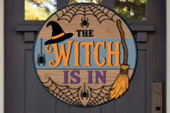 The Witch Is In Halloween Laser Cut SVG Product Image 1