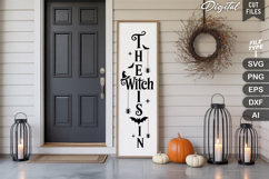 The Witch Is In SVG | Halloween Porch Sign | Halloween Sign Product Image 2