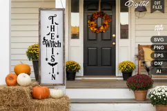 The Witch Is In SVG | Halloween Porch Sign | Halloween Sign Product Image 3