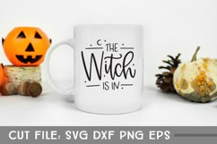 The Witch is In, Hand Lettered Halloween SVG Product Image 2