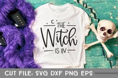 The Witch is In, Hand Lettered Halloween SVG Product Image 5
