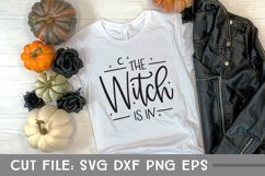 The Witch is In, Hand Lettered Halloween SVG Product Image 4