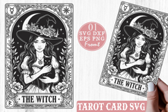 The Witch Tarot Card SVG, Whimsigoth Witchy PNG Product Image 1