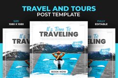 The World Adventure Travel Dream Vacation Post Template Product Image 1