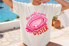 The world is your oyster png, Trendy Positive Quote Product Image 2