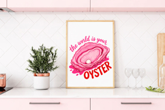 The world is your oyster png, Trendy Positive Quote Product Image 3