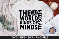The world needs all kinds of SVG - Autism Awareness Design Product Image 1