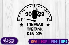 2022 The Year The Tank Ran Dry Funny Christmas Ornament SVG Product Image 2
