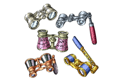 Vintage opera glasses collection for theater viewing experie Product Image 1