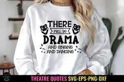 There Will Be Drama SVG I Theatre Shirts SVG I Drama Club SV Product Image 1