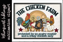 The Chicken Farm Sign Sublimation Product Image 1