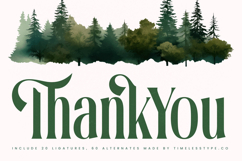 Theforest - Modern Serif Font Product Image 20