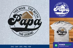 Football Papa Shirt Svg| Papa The Man The Myth The Legend Product Image 1