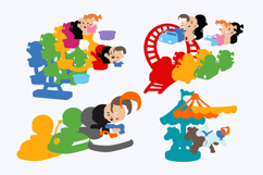 Amusement park Elements 3D SVG Product Image 3