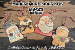 The Merry Bunch Mod Podge Ornaments SVG and Printables Product Image 1