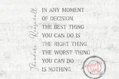 Theodore Roosevelt Quote, Inspirational svg, Home Sign svg Product Image 2