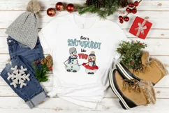 There is Snowbuddy Like You | Cute Snowman Couple Print Product Image 3