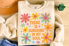 There is Sunshine in My Soul PNG, Summer Vibes PNG, Floral Product Image 4