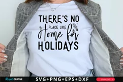 There's No Place Like Home SVG ,Christmas SVG Design Product Image 1