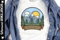 The View -Hiking Sublimation Clipart Product Image 1