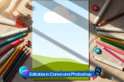 A4 coloring page mockup Product Image 1