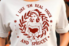 Thick Sprucey Snarky Christmas Quote SVG Product Image 1