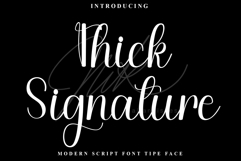 Thick Signature Product Image 1