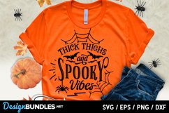 Thick thighs and spooky vibes svg Product Image 1