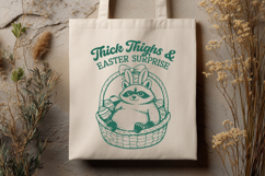 Funny Easter Raccoon SVG - Thick Thighs and Easter Surprise Product Image 3