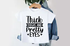 Thick Thighs and Pretty Eyes SVG | Baby SVG | Newborn SVG Product Image 3