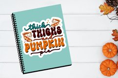 Thick thighs and pumpkin Stickers PNG Product Image 2