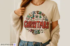 Thick Thighs Christmas Vibes SVG PNG T-shirt Design Product Image 3