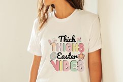 Thick Thighs Easter Vibes Retro Easter Product Image 2