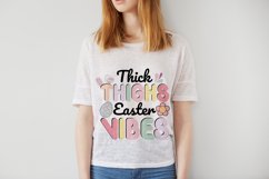 Thick Thighs Easter Vibes Retro Easter Product Image 3
