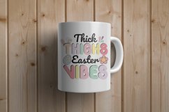 Thick Thighs Easter Vibes Retro Easter Product Image 4