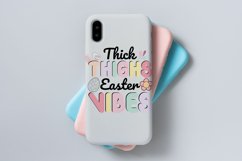 Thick Thighs Easter Vibes Retro Easter Product Image 5