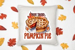 Thick thighs pumpkin Stickers PNG Product Image 3