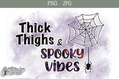Thick Thighs and Spooky Vibes Digital Download JPG and PNG Product Image 1