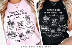 Things I do In my spare time plants SVG,Crazy plant lady svg Product Image 5