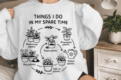 Things I do In my spare time plants SVG,Crazy plant lady svg Product Image 8