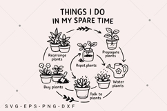 Things I do In my spare time plants SVG,Crazy plant lady svg Product Image 1