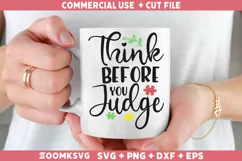 Think before you judge SVG | Autism SVG | Autism PNG Product Image 2