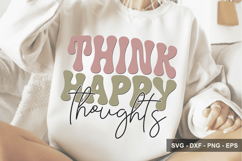 Think Happy Thoughts - Inspirational Design Product Image 1