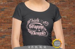 Think Happy Thoughts SVG Product Image 1