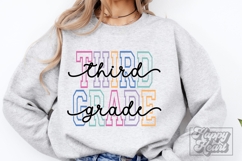 Third Grade SVG - Retro Back To School Hello 3rd Grade PNG Product Image 3