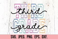Third Grade SVG - Retro Back To School Hello 3rd Grade PNG Product Image 5