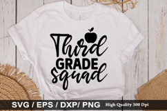 Third grade squad SVG - Teacher Design Product Image 1