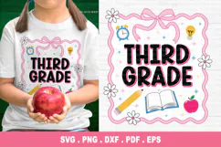 Third Grade SVG / PNG, Back To School SVG, School First Day Product Image 1