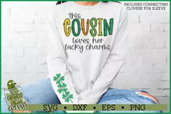 This Cousin Loves Her Lucky Charms on Sleeve SVG File Product Image 1